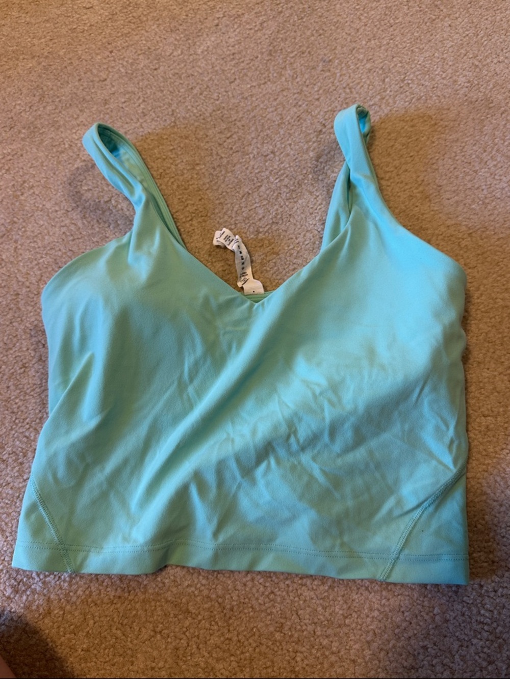 lululemon athletica Aqua V-Neck Crop Tank
